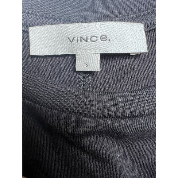 Vince Prima Cotton Midi Black Dress Size Small Sleeveless Round neck‎ - Picture 4 of 8